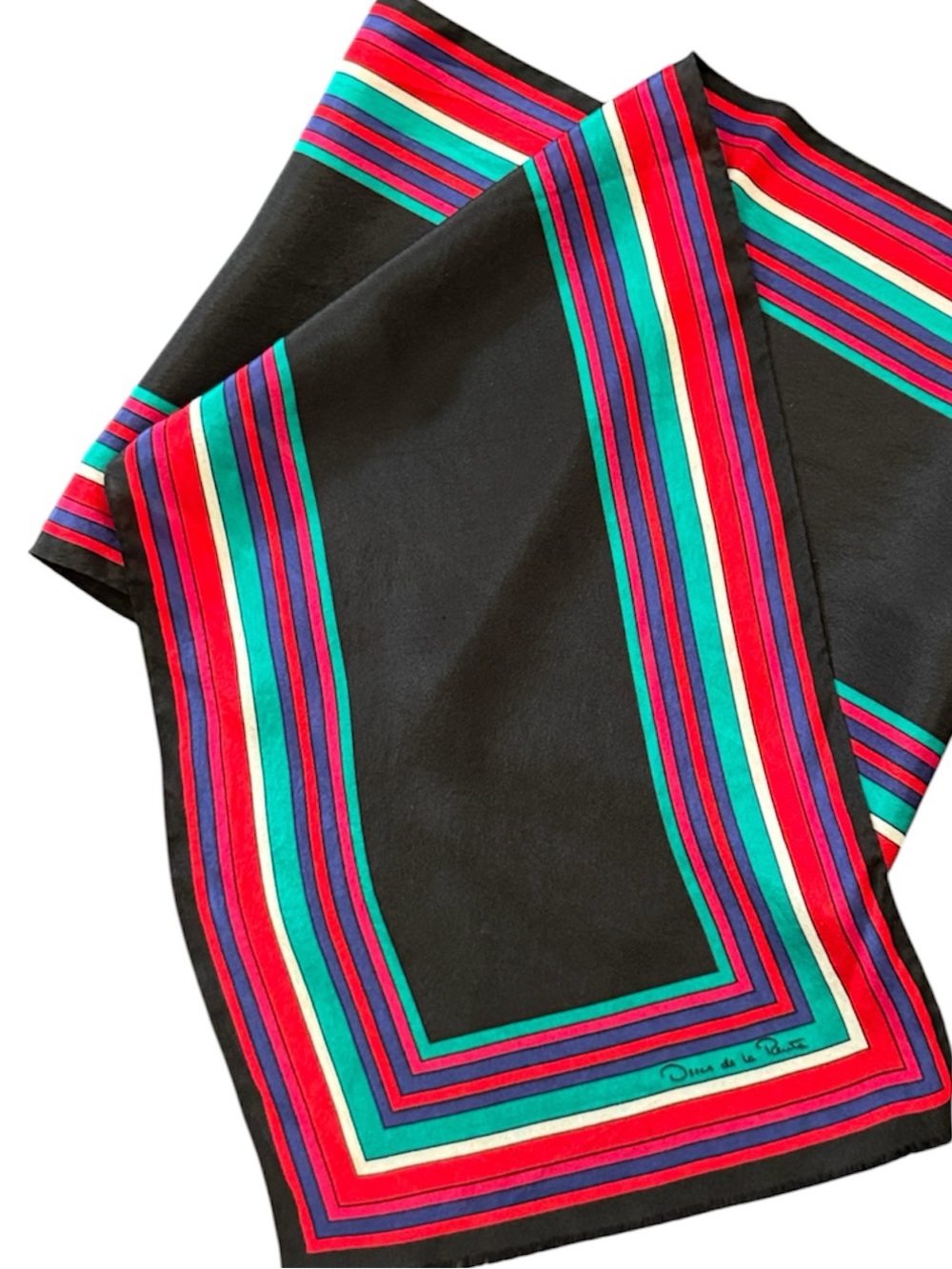 Vintage Oscar De La Renta Silk Scarf